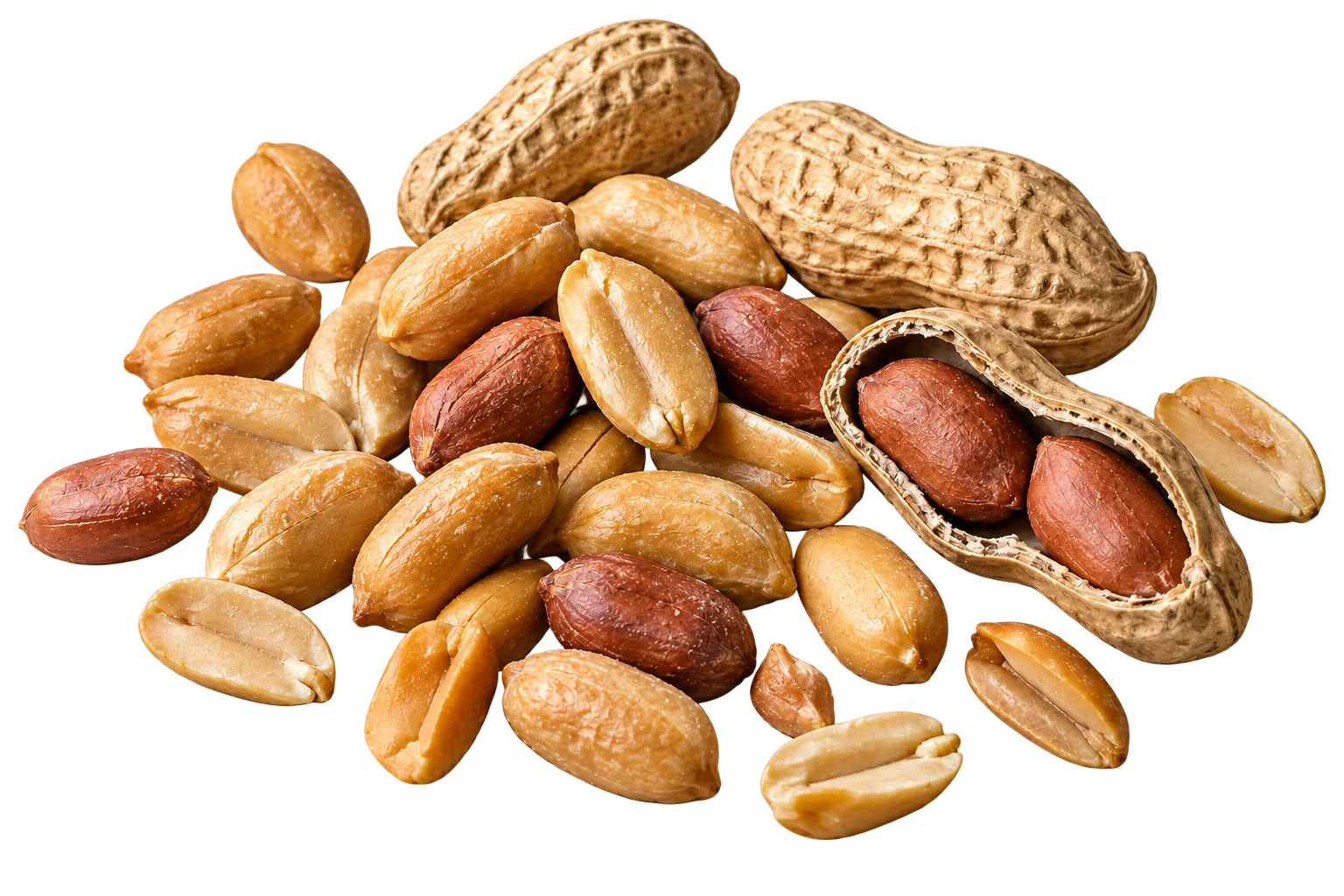 Cacahuètes en gros plan