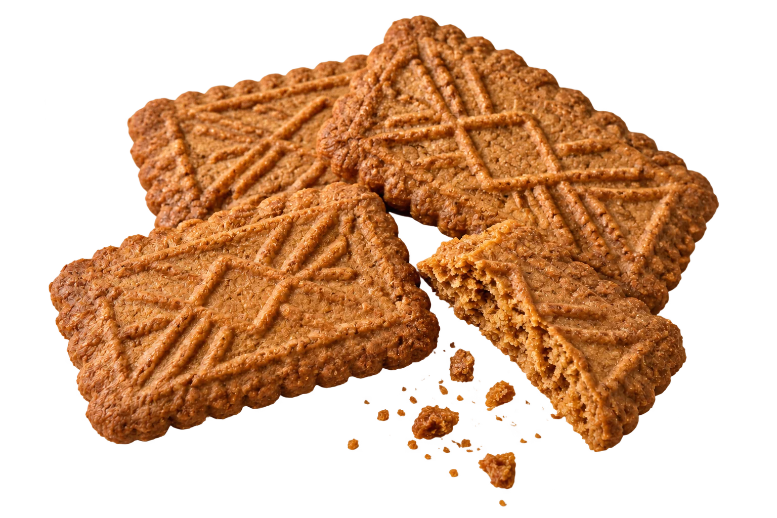 Biscuits spéculoos en gros plan